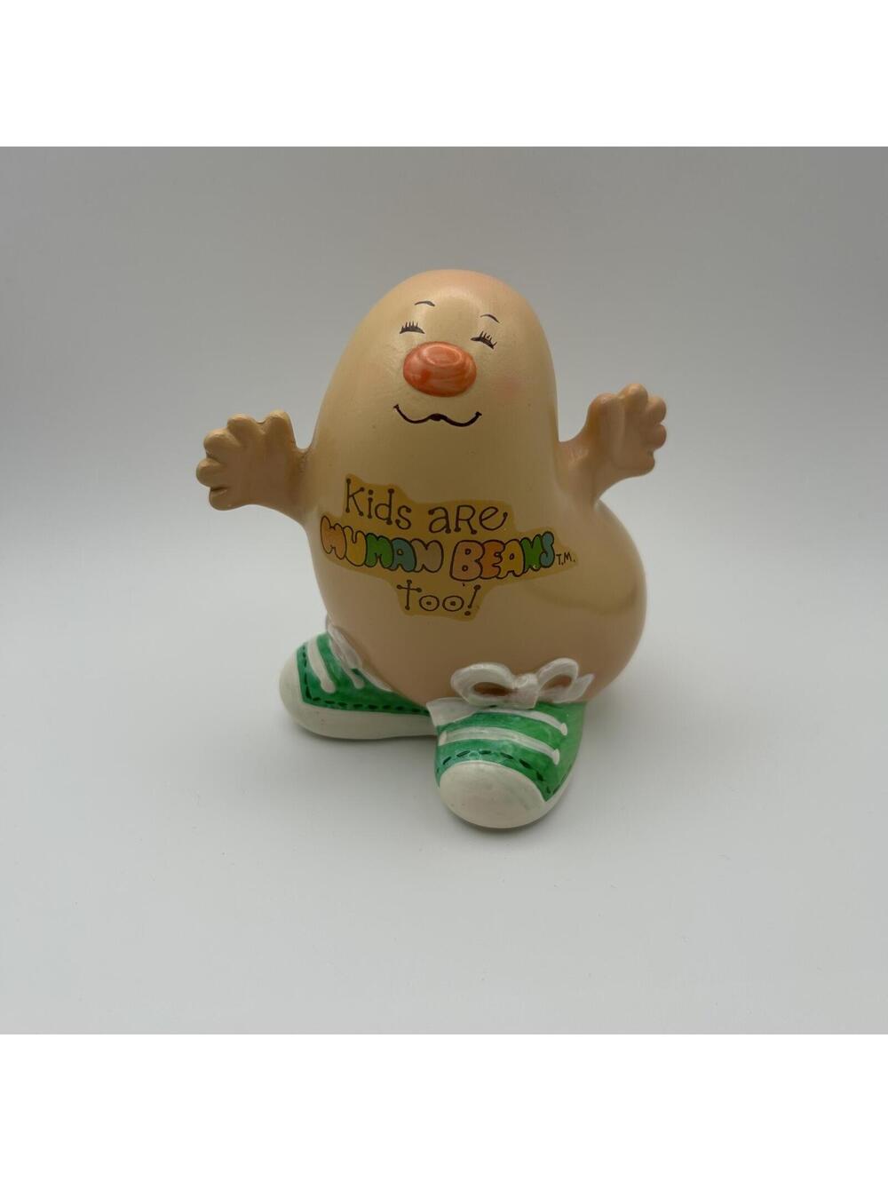 Vintage 1981 Human Beans Morgan Enesco "Kids are Human Beans too!" Figurine 4"